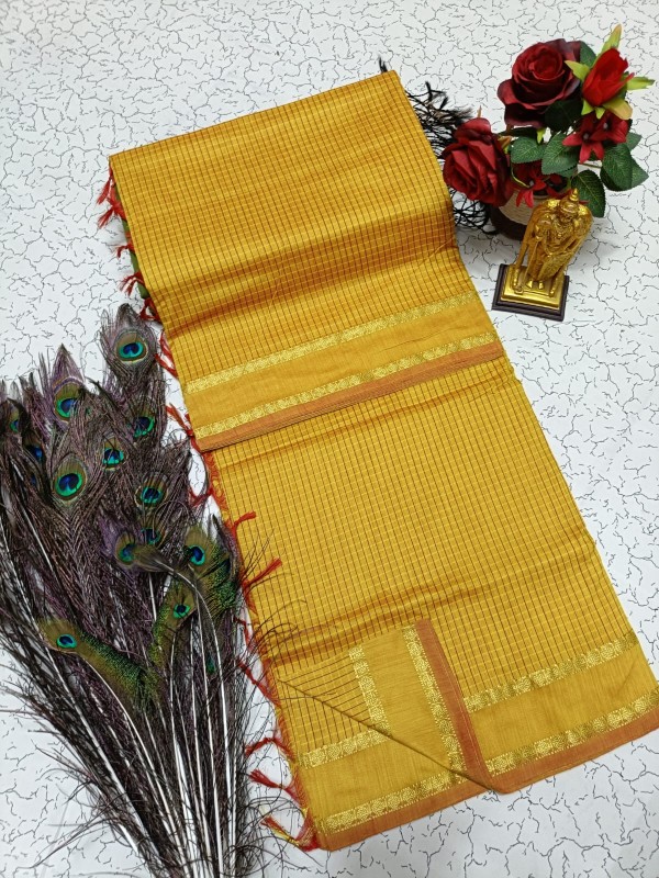 Checked Kalyani cotton sarees