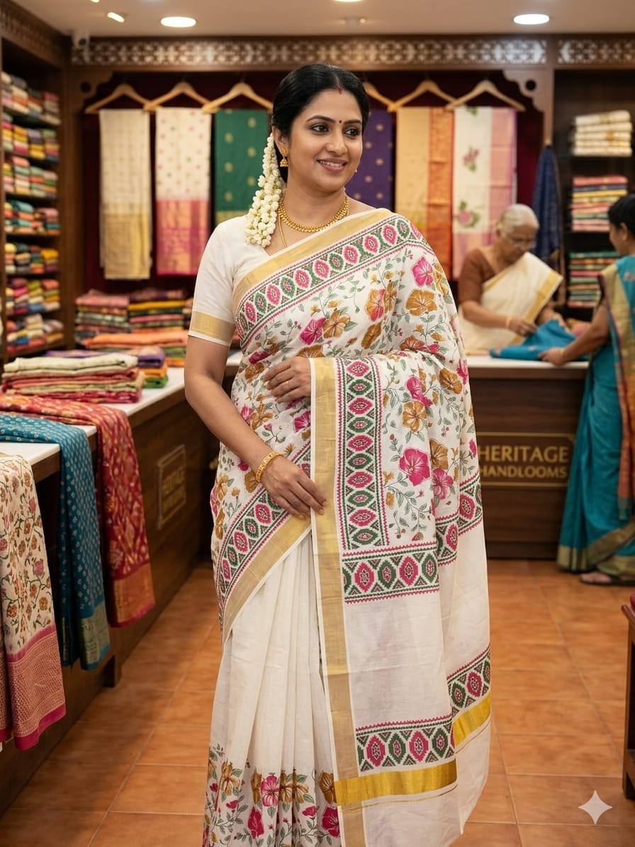 Printed Cotton Sarees